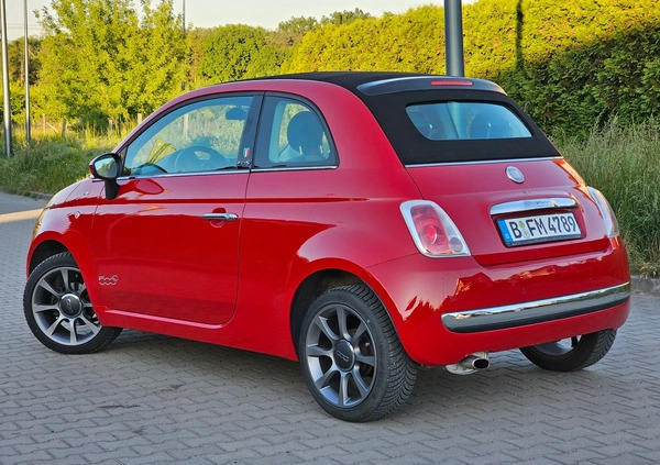 Fiat 500 cena 19900 przebieg: 127000, rok produkcji 2011 z Jaraczewo małe 277